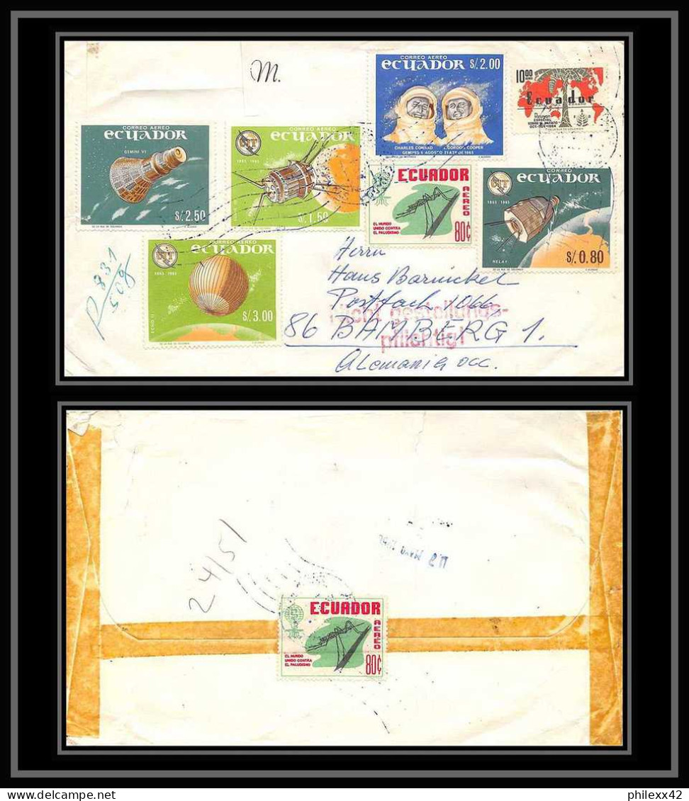 11351/ Espace (space Raumfahrt) Lettre (cover Briefe) Uit Astronautica Equateur (ecuador) 1966 - Zuid-Amerika