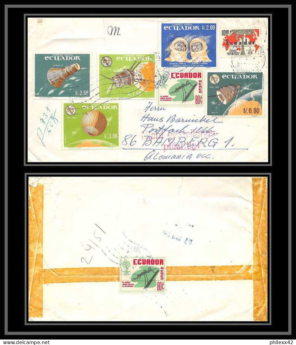 11351/ Espace (space Raumfahrt) Lettre (cover Briefe) Uit Astronautica Equateur (ecuador) 1966 - Sud America