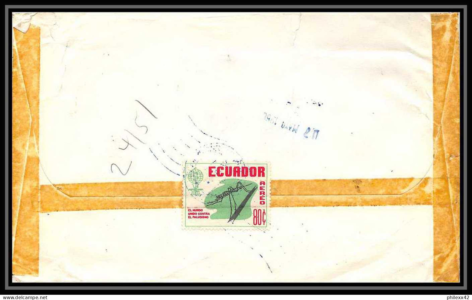 11351/ Espace (space Raumfahrt) Lettre (cover Briefe) Uit Astronautica Equateur (ecuador) 1966 - Amérique Du Sud