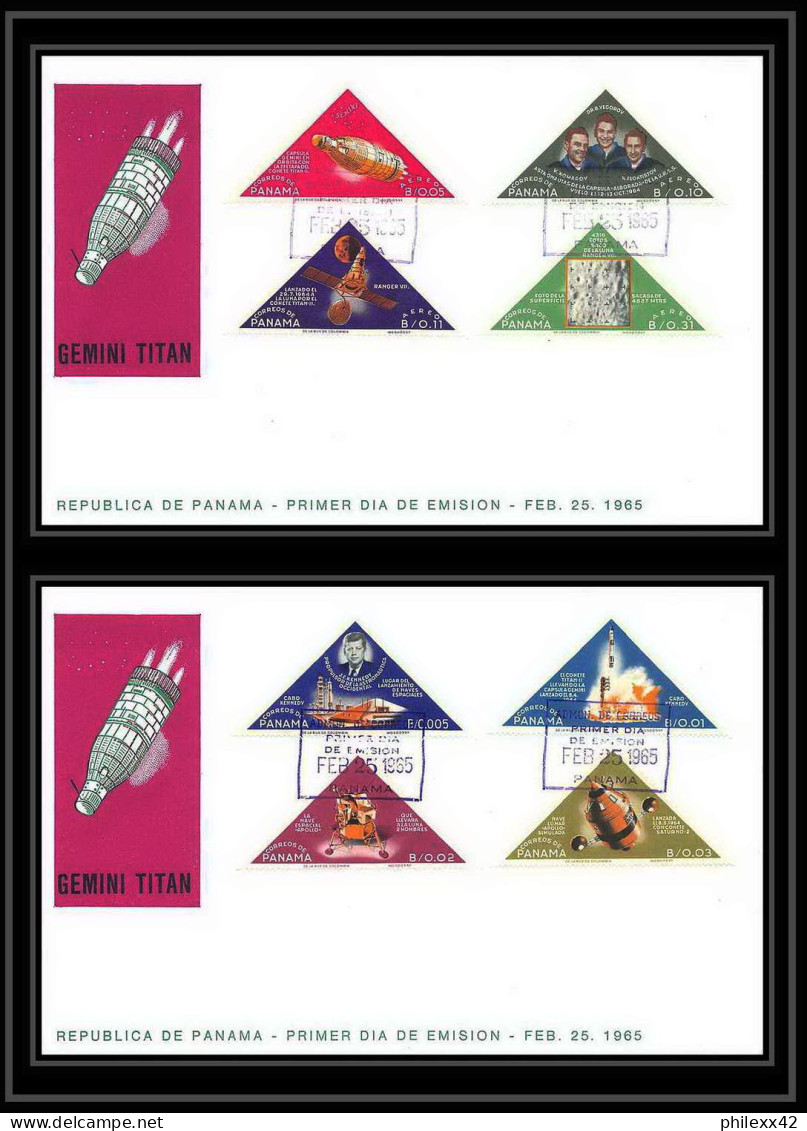 11401/ Espace (space Raumfahrt) Lettre (cover Briefe) Fdc Titan Panama 25/2/1965 - América Del Sur