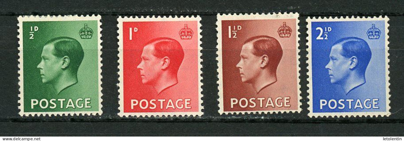GRANDE BRETAGNE - EDOUARD VIII -    N° Yt 205/208 * - Unused Stamps