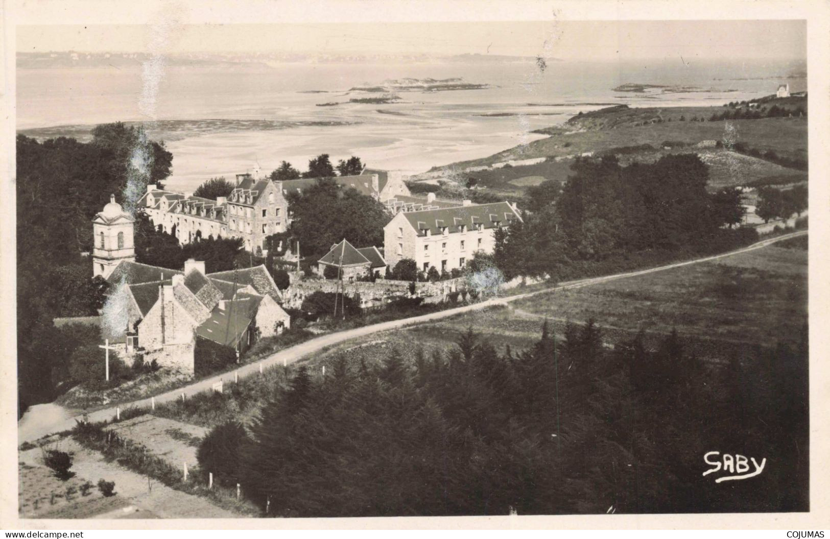 22 - SAINT JACUT DE LA MER _S26160_ Vue Générale De L'Abbaye - En L'état - CPSM 14x9 Cm - Saint-Jacut-de-la-Mer