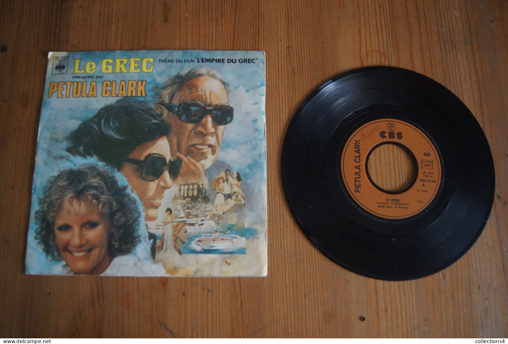 PETULA CLARK LE GREC SP DU FILM  1978 ANTHONY QUINN / D BARBELIVIEN - Musique De Films