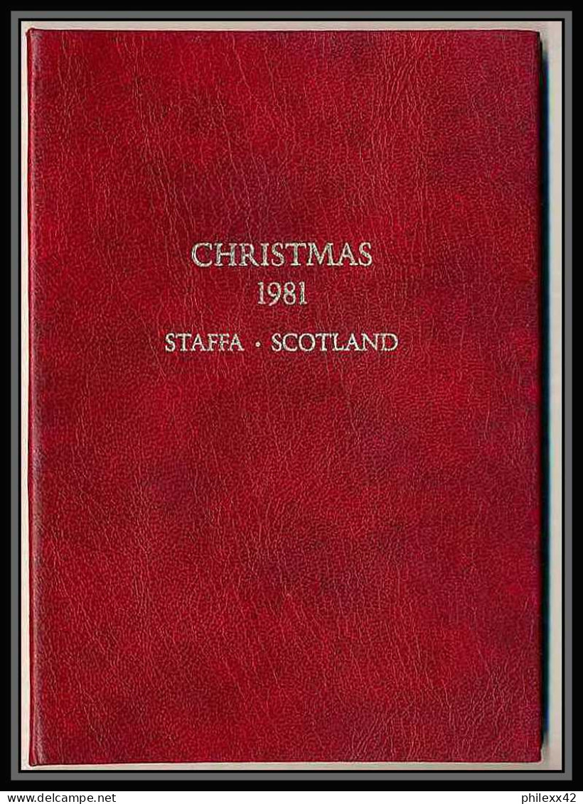 392 Staffa Scotland OR 24 Carats Gold Stamps 1981 (noel Christmas) Tirage Rare - Scotland