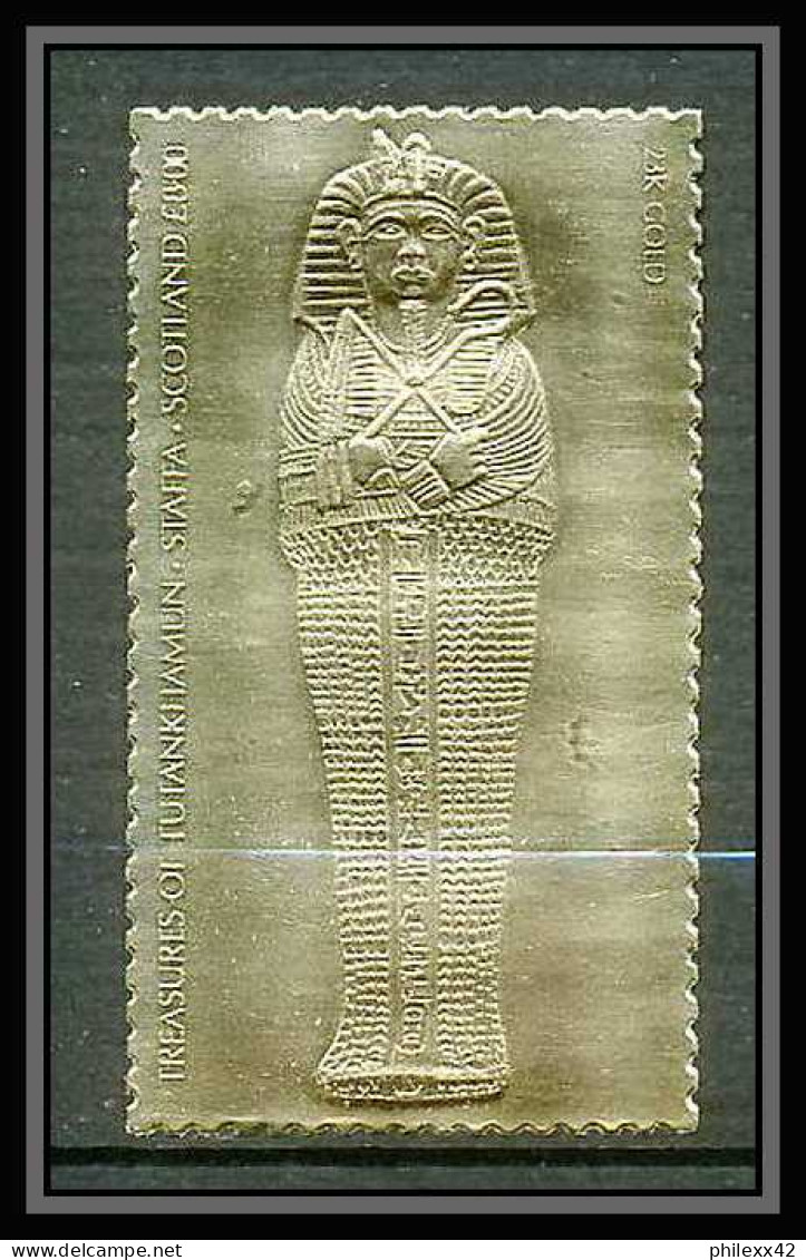 410 Staffa Scotland Egypte (Egypt UAR) Treasures Of Tutankhamun 01 OR Gold Stamps 23k Neuf** Mnh - Scotland