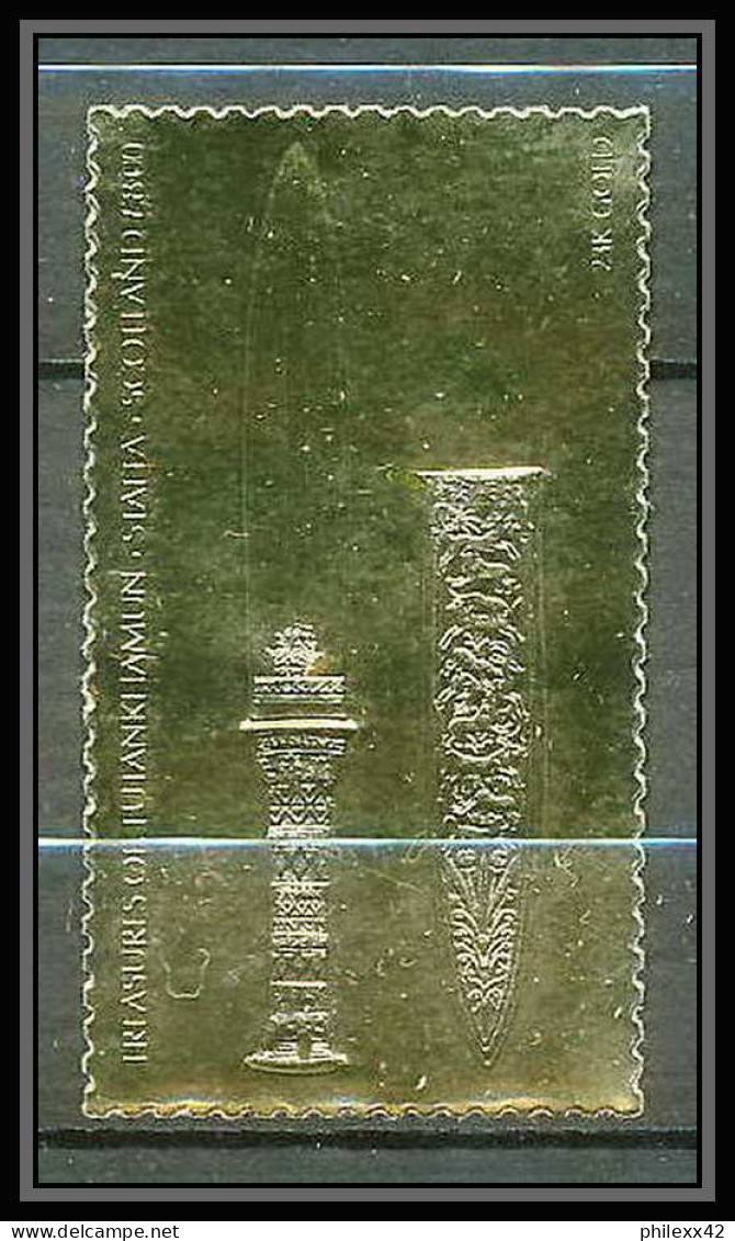 424 Staffa Scotland Egypte (Egypt UAR) Treasures Of Tutankhamun 20 OR Gold Stamps 23k Neuf** Mnh - Ecosse