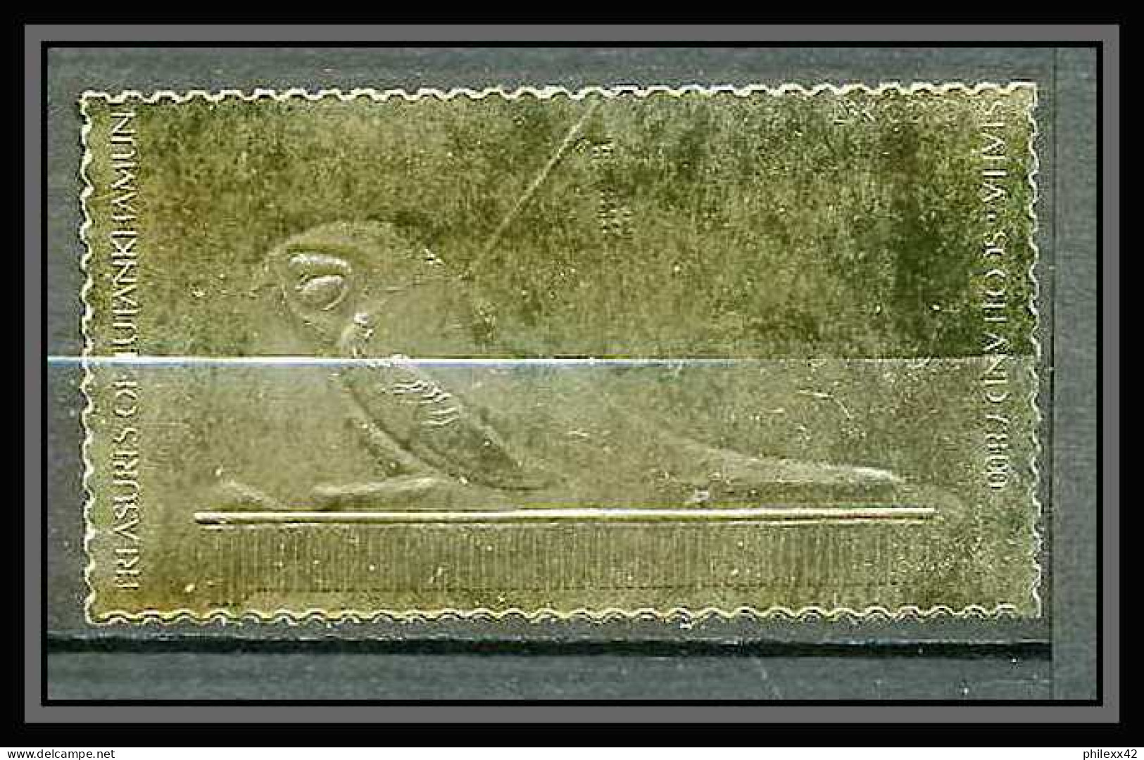 437 Staffa Scotland Egypte (Egypt UAR) Treasures Of Tutankhamun 35 OR Gold Stamps 23k Neuf** Mnh - Escocia