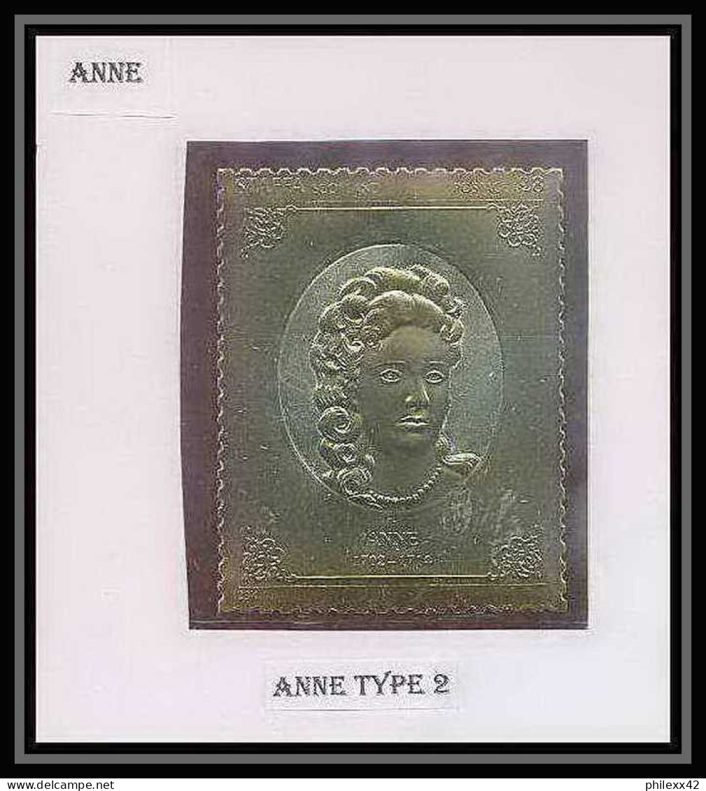 443 Staffa Scotland The Queen's Silver Jubilee 1977 OR Gold Stamps Monarchy United Kingdom Anne Type 2 Fond Vert ** - Emissione Locali