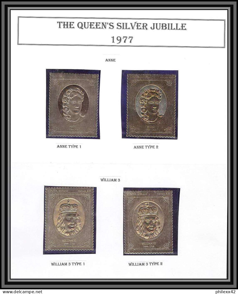 471a collection Staffa Scotland - the queen's silver jubilee 1977 36 OR gold stamps king/Monarchy United Kingdom **