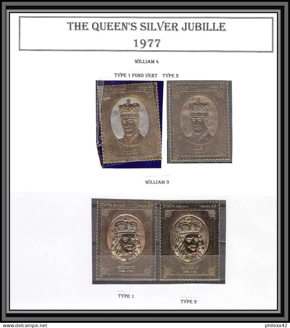 471a collection Staffa Scotland - the queen's silver jubilee 1977 36 OR gold stamps king/Monarchy United Kingdom **