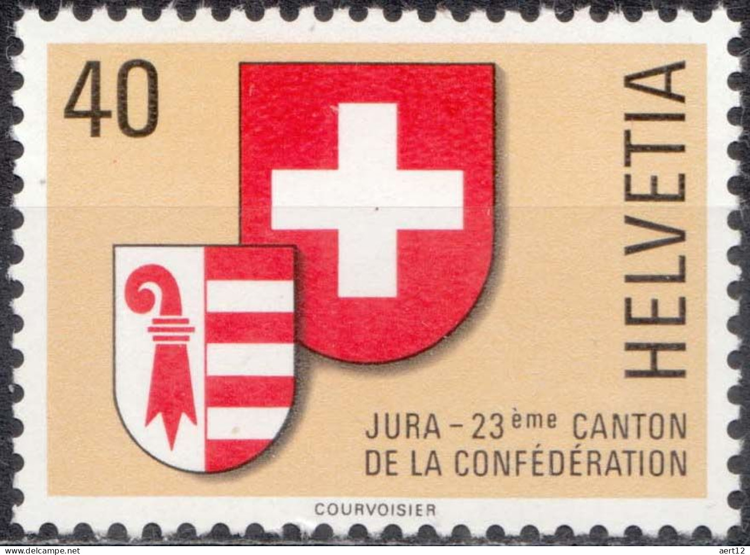 1978, Switzerland, Jura 23rd Canton, Coats Of Arms, MNH(**), Mi: 1141 - Ongebruikt