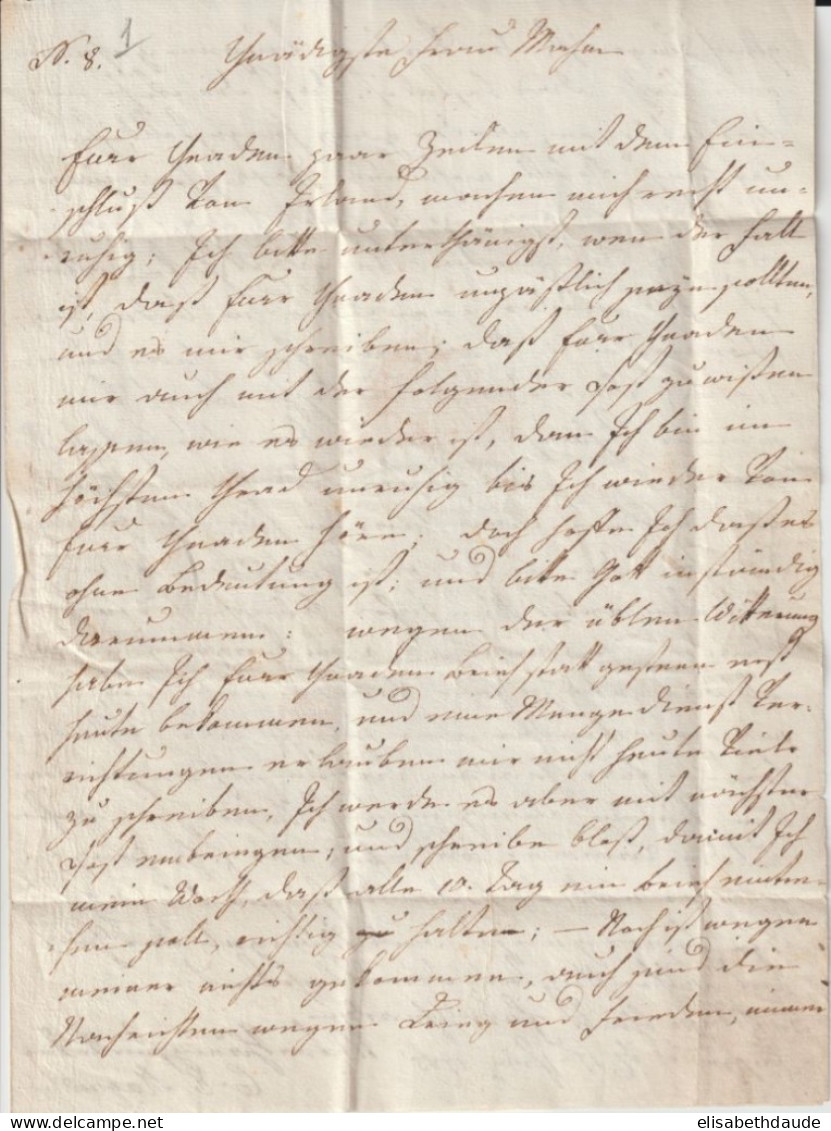 TIROL (AUTRICHE) - 1785 - LETTRE De INNSBRUCK MARQUE LINEAIRE SUP Et RARE !!  => PARME - ...-1850 Préphilatélie