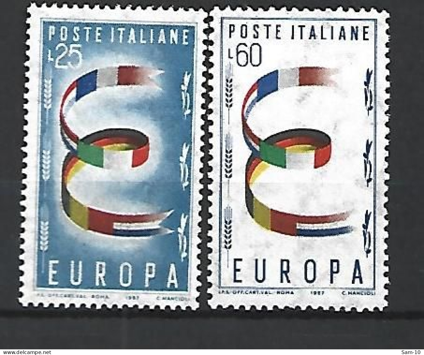 Timbre 1957 Europa  Italie Neuf ** N 744/745 - 1957