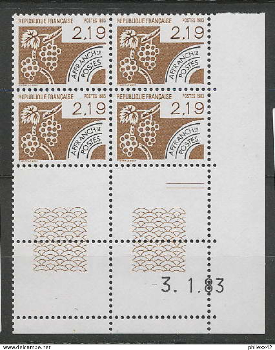 773 - France - Coin Daté - N° 180 ** Preoblitérés Automne 03/01/1983 - Precancels