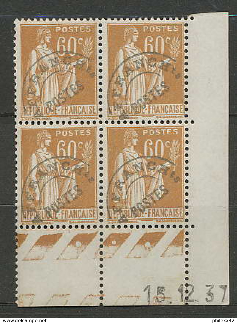 938 - France - Coin Daté - N° 72 Type Paix ** Preoblitérés 15/12/1937 - Precancels