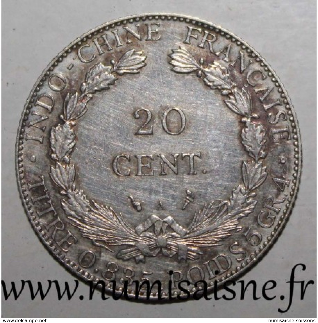INDOCHINE - KM 10 - 20 CENT 1899 A - Paris - TTB - Autres & Non Classés