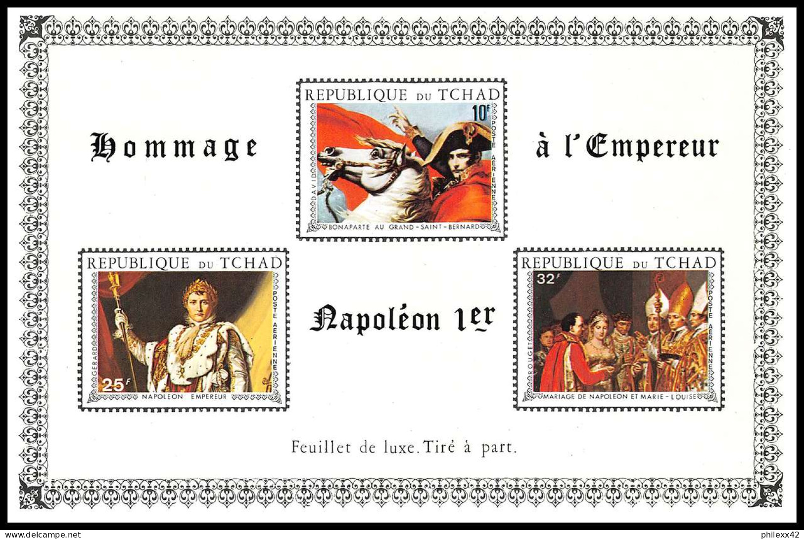 Napoléon Ier 140 - Tchad Bloc De Luxe Mnh ** - Napoléon