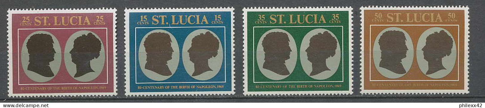 Napoléon Ier 128 - Sainte-Lucie (Saint Lucia) N°251/254**  - Napoléon