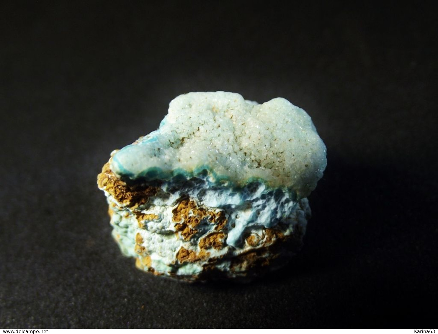 Sénégalite On Turquoise TL ( 2 X 1.5 X 2 Cm ) Kourou Diakouma Mountain, Falémé River Basin, Tambacounda Region - Senegal - Minerali