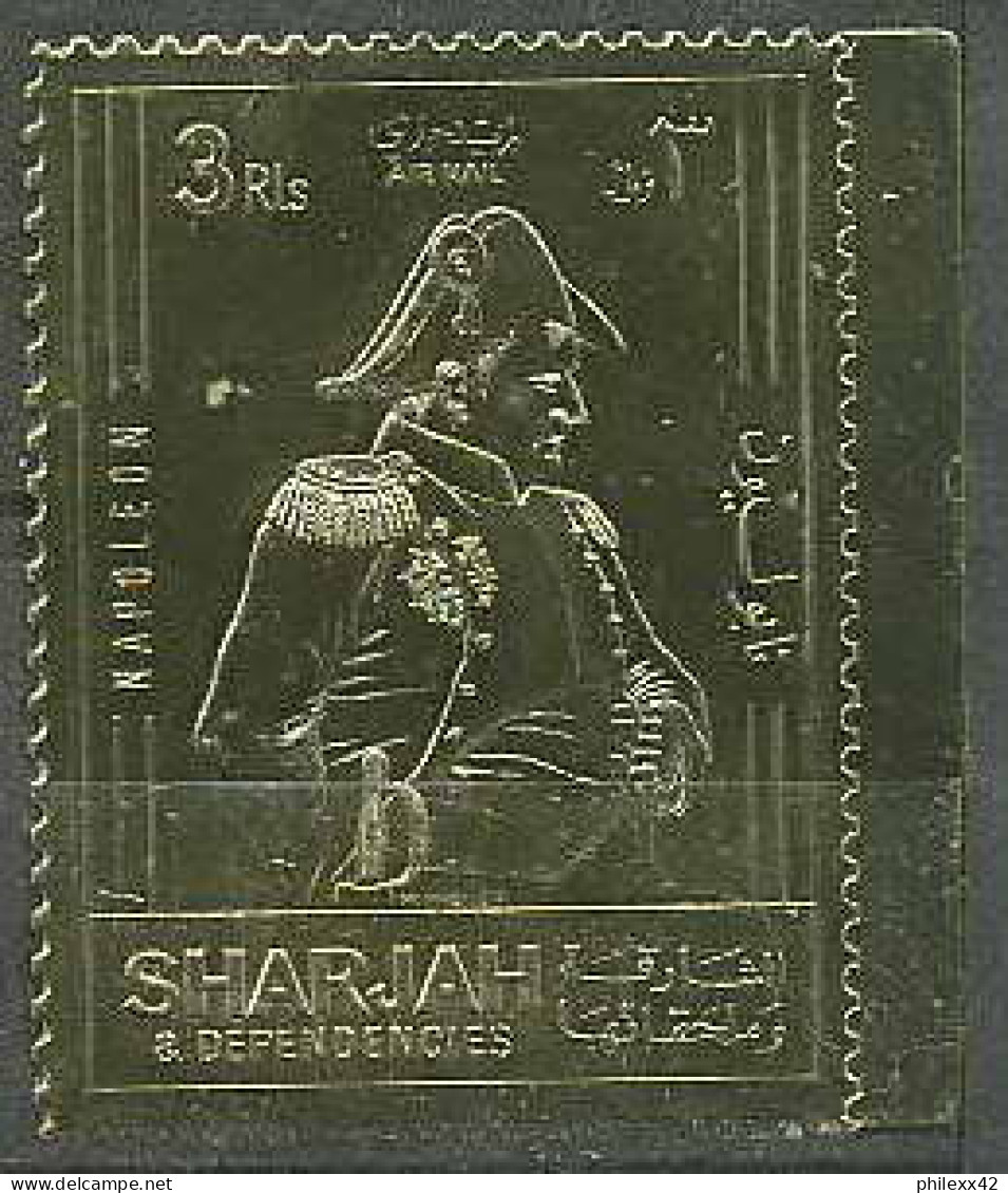 Napoléon Ier 111 Sharjah Neuf ** MNH OR (gold Stamps) (gold) - Napoléon
