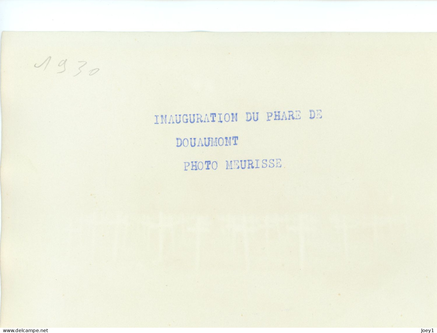 Photo Meurisse Années 1930,Inauguration Du Phare De Douaumont, Format 13/18 - Krieg, Militär