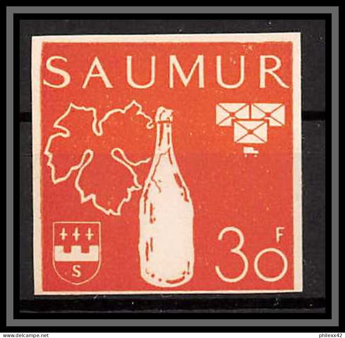 85515/ Grève De Saumur 1953 Essai Non Dentelé Imperf  - Altri & Non Classificati