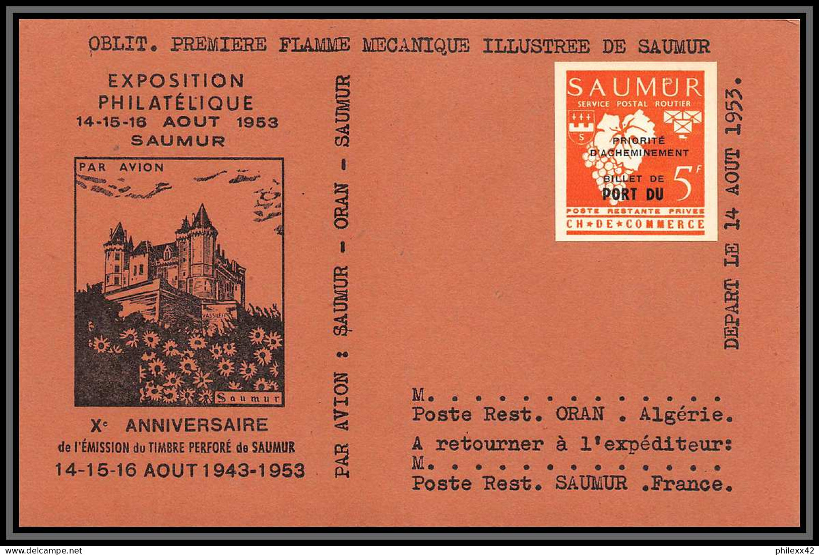 85542/ Discount - Chambre De Commerce Grève De Saumur 1953 Sur 3 Cartes - Altri & Non Classificati