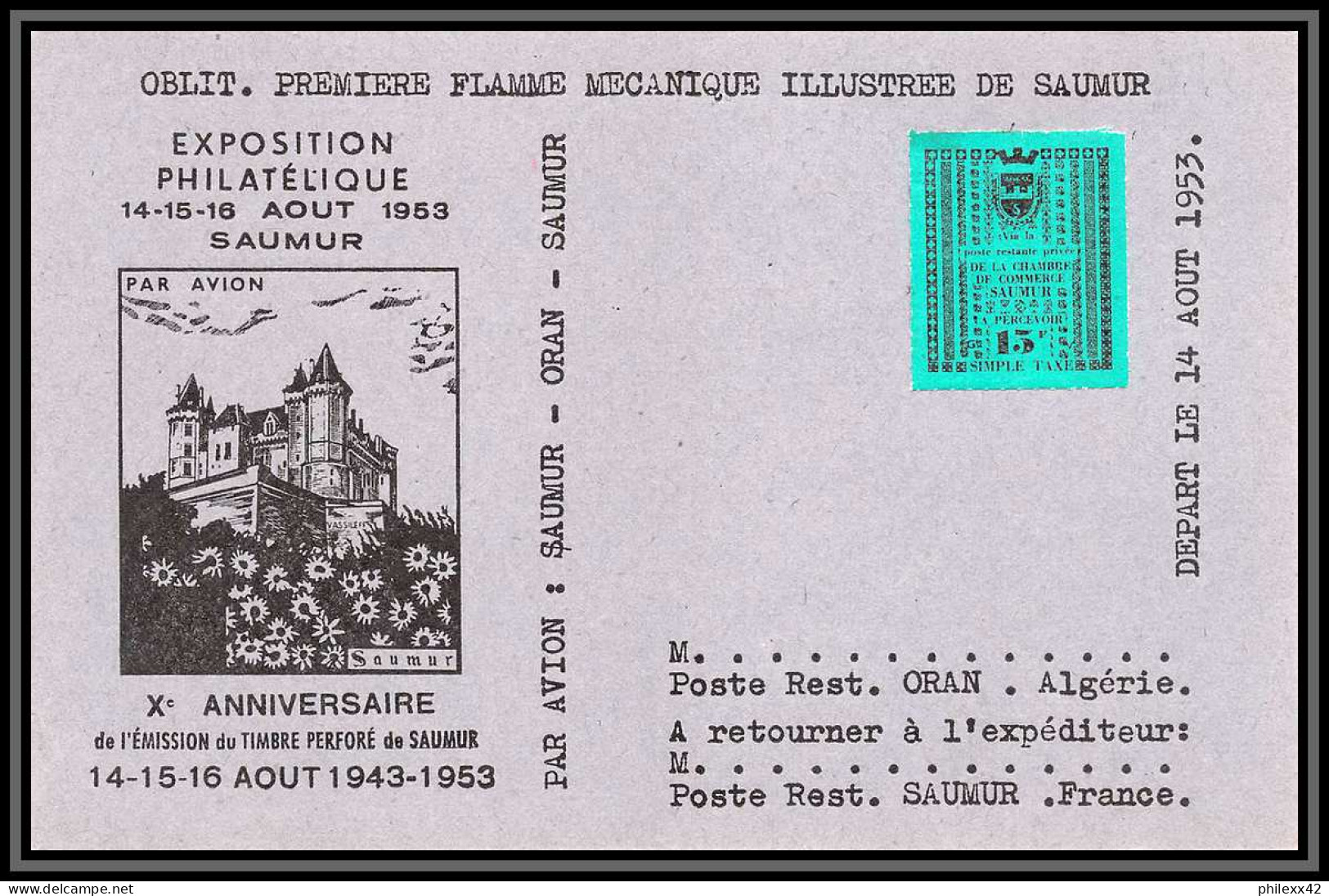 85562/ Maury N°4/6 Grève De Saumur 1953 Vert Foncé Sur 3 Cartes - Andere & Zonder Classificatie