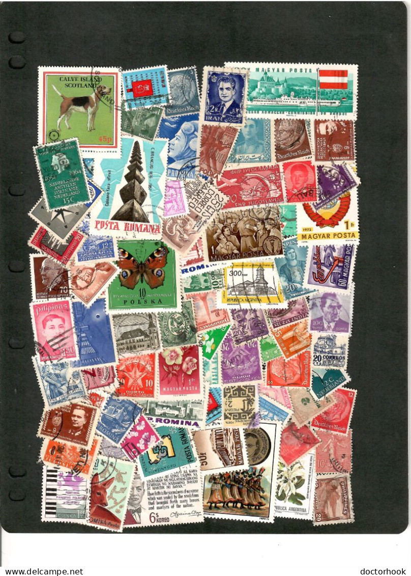 WORLDWIDE---LOT Of 100 USED STAMPS  (100-5) - Lots & Kiloware (mixtures) - Max. 999 Stamps