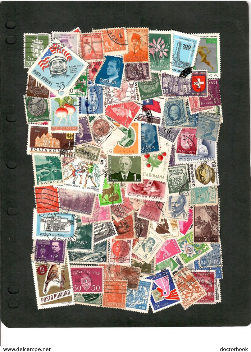 WORLDWIDE---LOT Of 100 USED STAMPS  (100-6) - Mezclas (max 999 Sellos)
