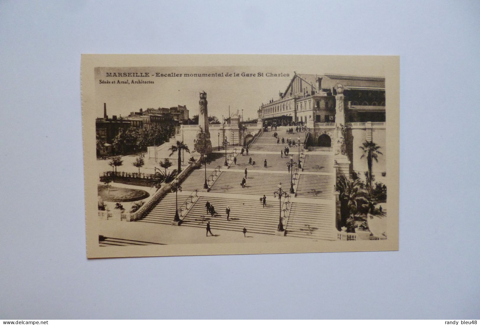 MARSEILLE  -  13  - Escalier Monumental De La Gare Saint Charles   -  Bouches Du Rhône - Quartier De La Gare, Belle De Mai, Plombières