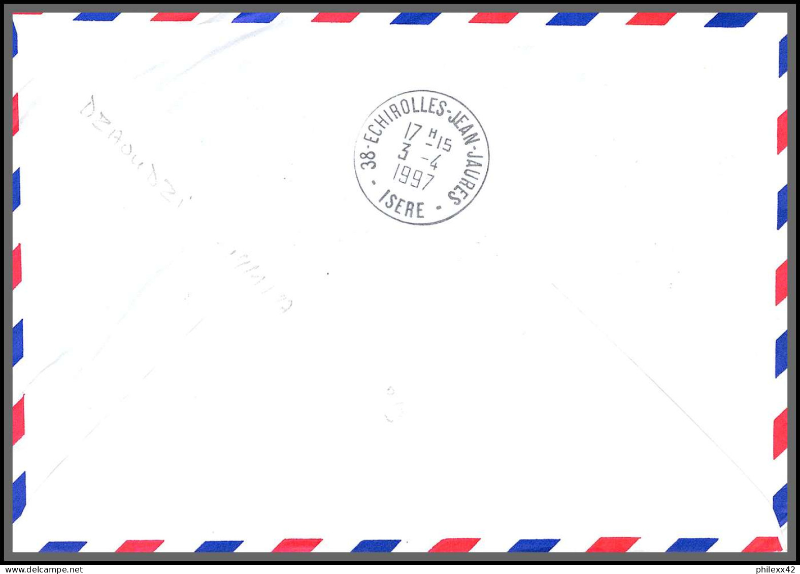 74094 Mixte Atm Marianne Bicentenaire 24/3/1997 Pamandzi Mayotte Echirolles Isère Lettre Cover Colonies  - Lettres & Documents