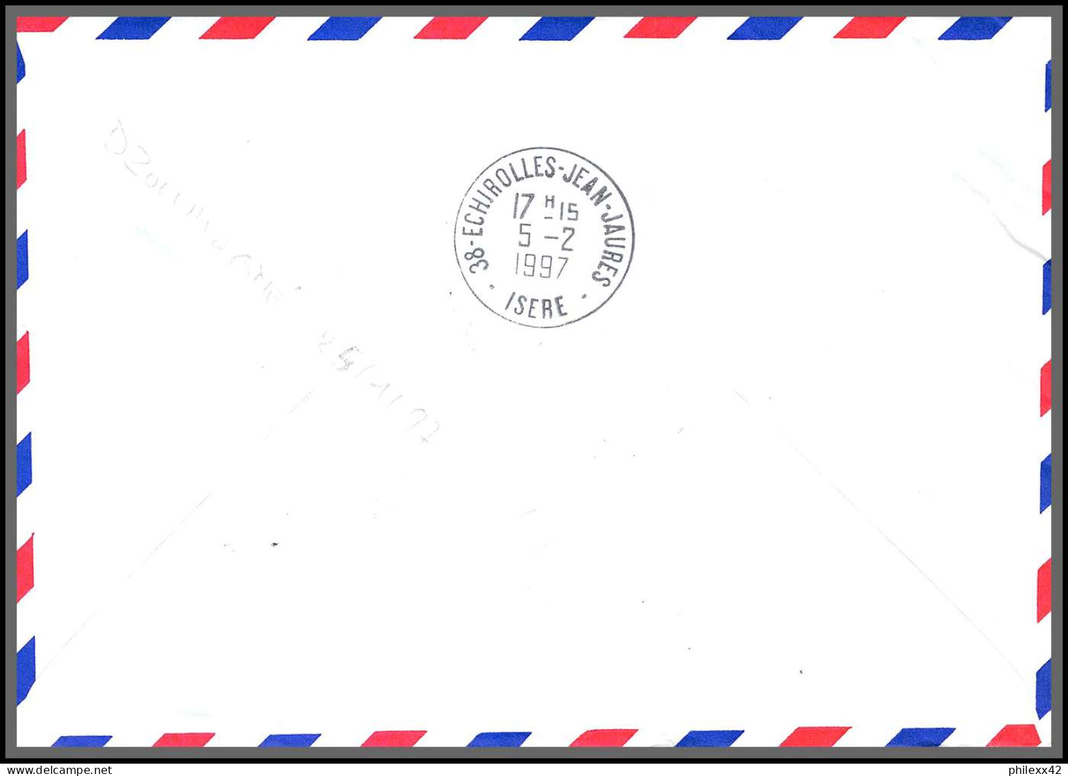 74099 Mixte Atm Marianne Bicentenaire 31/1/1997 Dzoumogne Mayotte Echirolles Isère Lettre Cover Colonies  - Briefe U. Dokumente