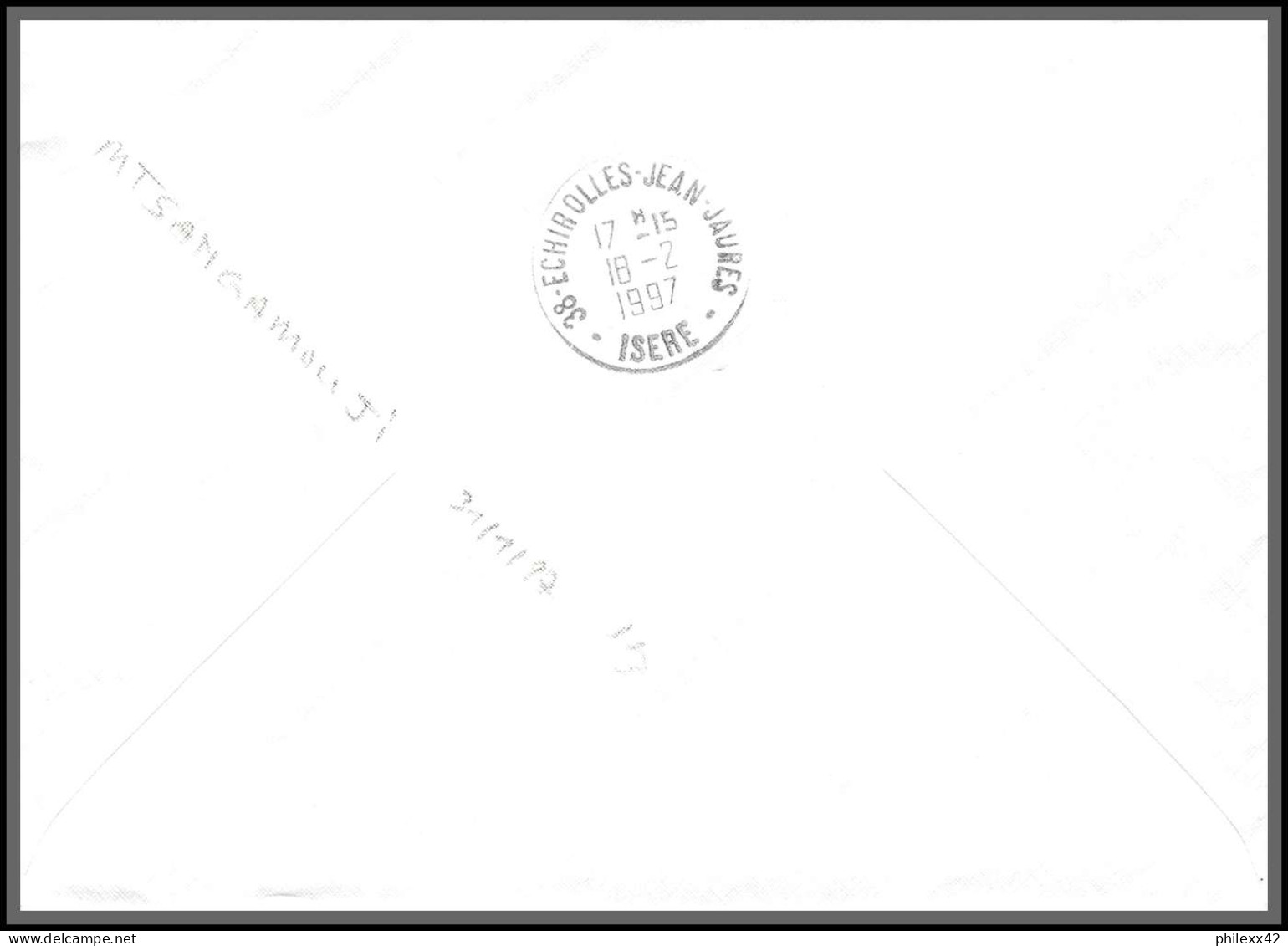 74144 Mixte Marianne Bicentenaire 11/2/1997 M'tsangamouji Mayotte Echirolles Isère Lettre Cover Colonies  - Lettres & Documents