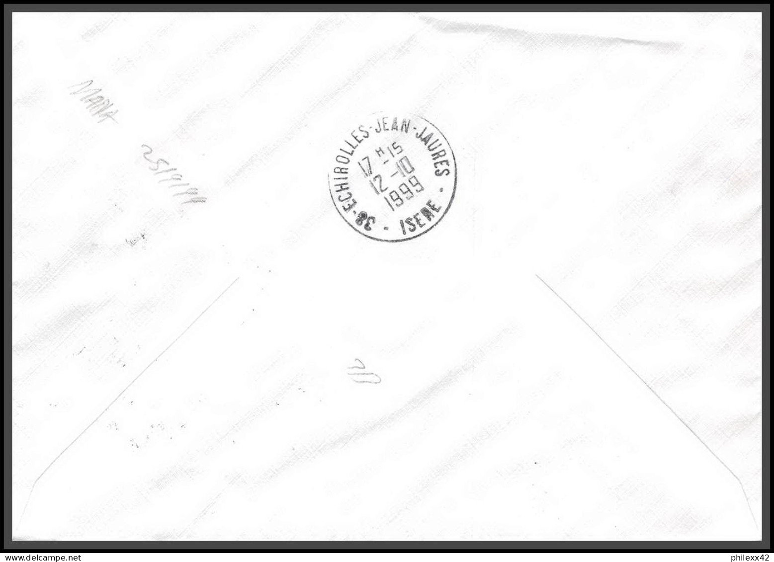 74410 Mixte Luquet Mayotte St Pierre 7/10/1999 Mana Guyane Echirolles Isère Lettre Cover Colonies - 1997-2004 Maríanne Du 14 Juillet