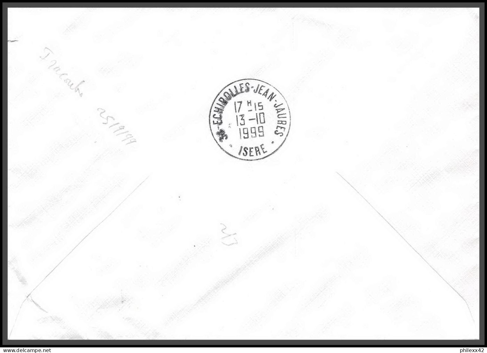 74413 Mixte Luquet Mayotte St Pierre 6/10/1999 Iracoubo Guyane Echirolles Isère Lettre Cover Colonies - 1997-2004 Marianne Of July 14th