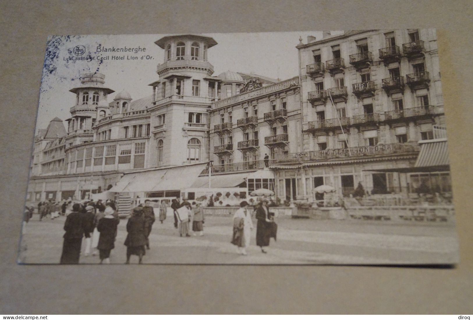 Blankenberghe,hôtel Lion D'Or,1927,belle Carte Pour Collection - Blankenberge