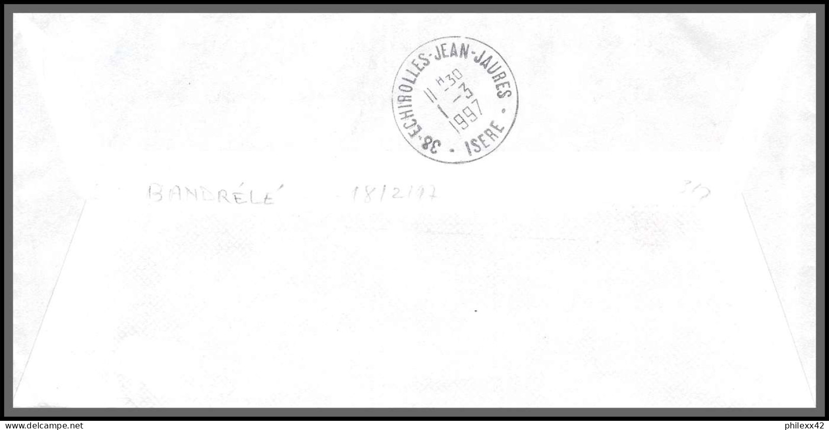 74029 Mixte Marianne Bicentenaire 24/2/1997 Bandrélé Mayotte Echirolles Isère Lettre Cover Colonies  - Lettres & Documents