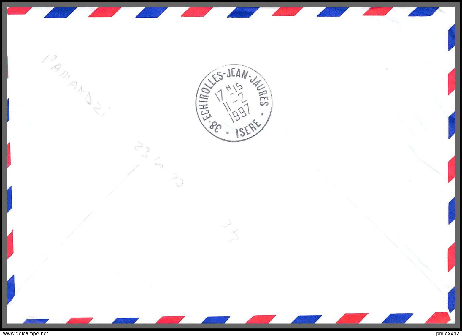 74131 Mixte Atm Marianne Bicentenaire 7/2/1997 Pamandzi Mayotte Echirolles Isère Lettre Cover Colonies  - Lettres & Documents