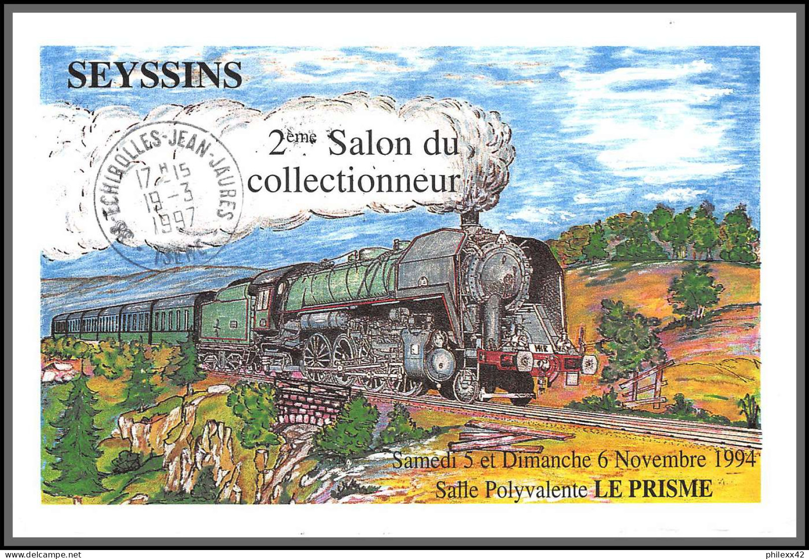 74229 Mixte Atm Briat 15/3/1997 Mamoudzou Mayotte Echirolles Isère France Carte Postcard Colonies - Briefe U. Dokumente