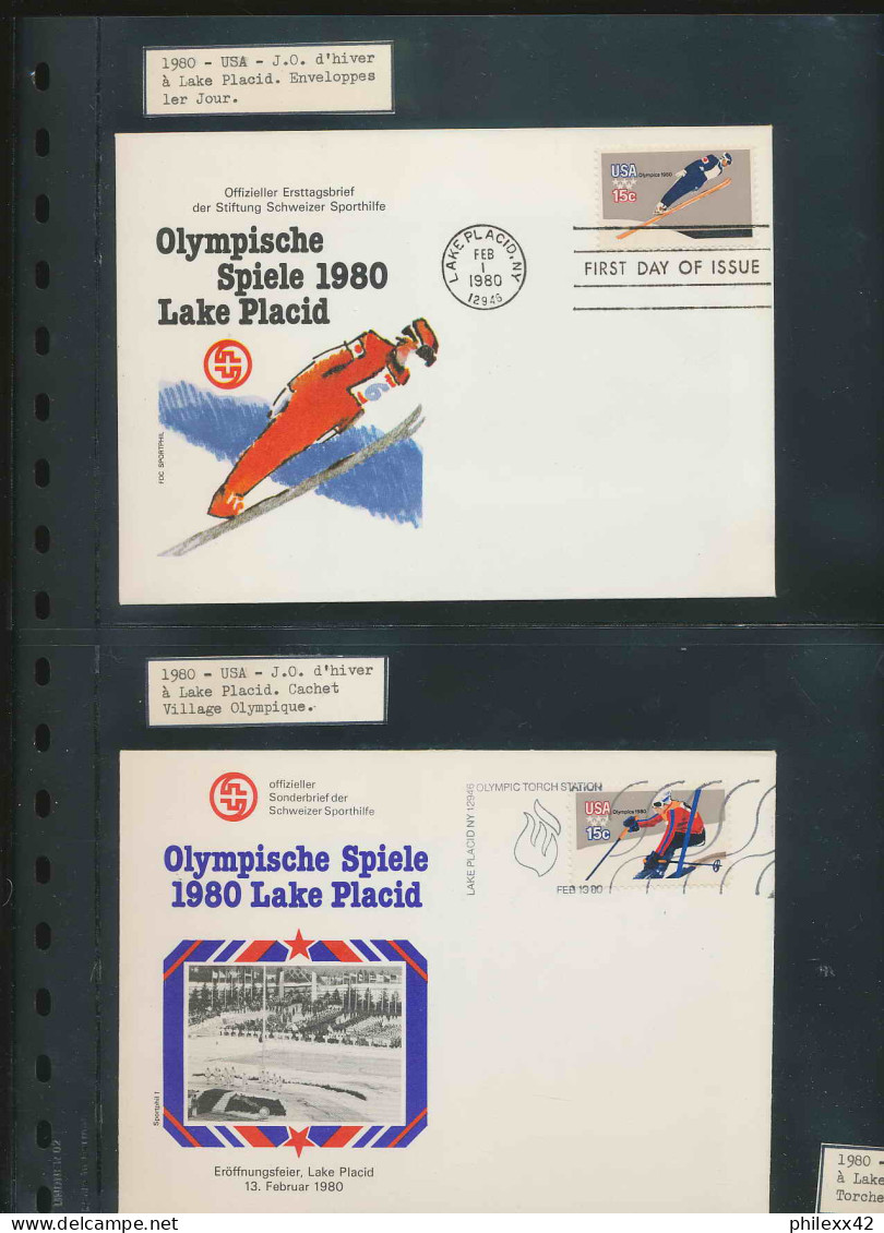 Collection Jeux Olympiques (olympic Games) Part 05 - 1980 Moscou/ Lake Placid  Proof Imperf** - Sammlungen (im Alben)