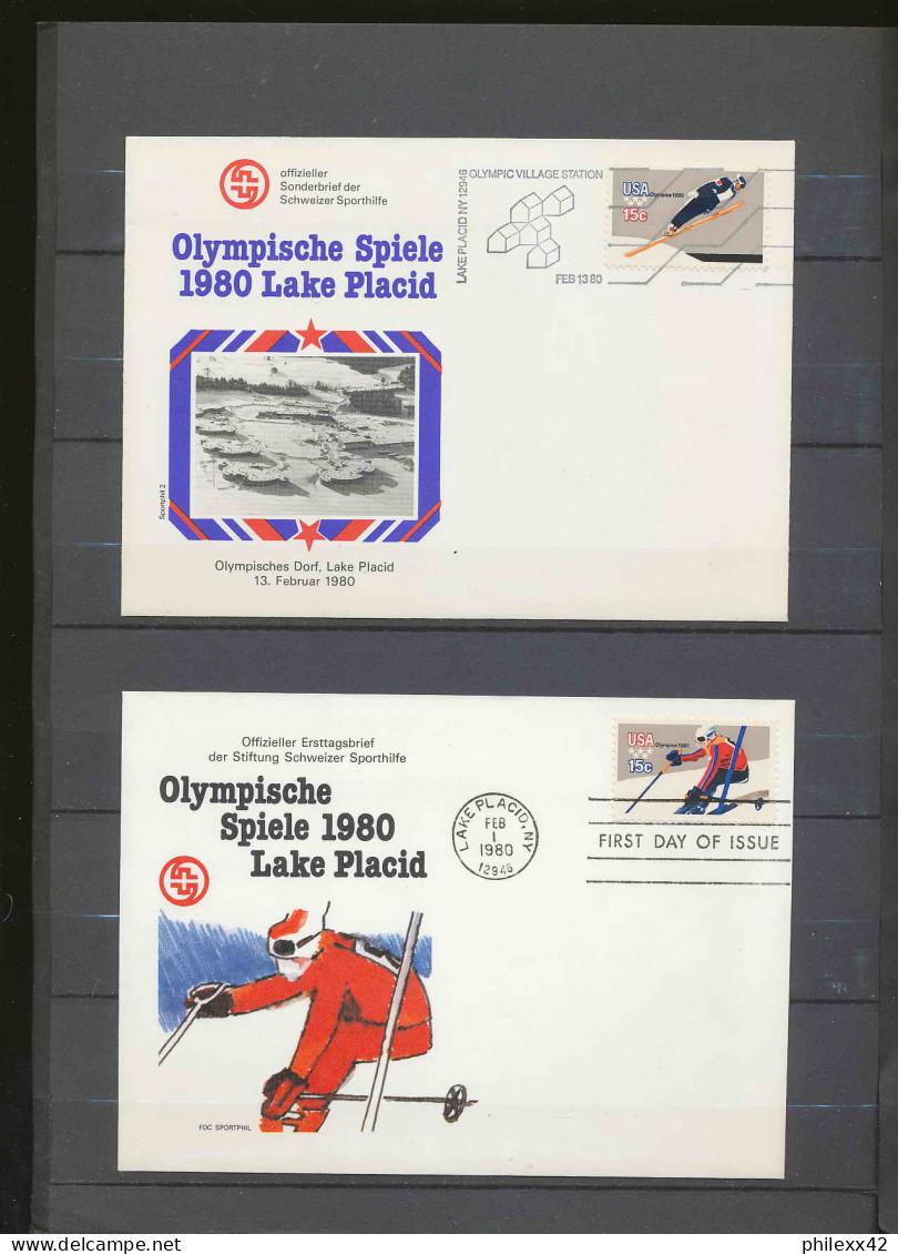 Collection Jeux Olympiques (olympic Games) Part 05 - 1980 Moscou/ Lake Placid  Proof Imperf** - Sammlungen (im Alben)