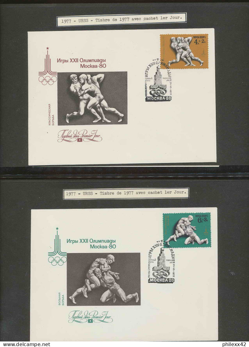 collection jeux olympiques (olympic games) part 05 - 1980 moscou/ lake placid  proof imperf**