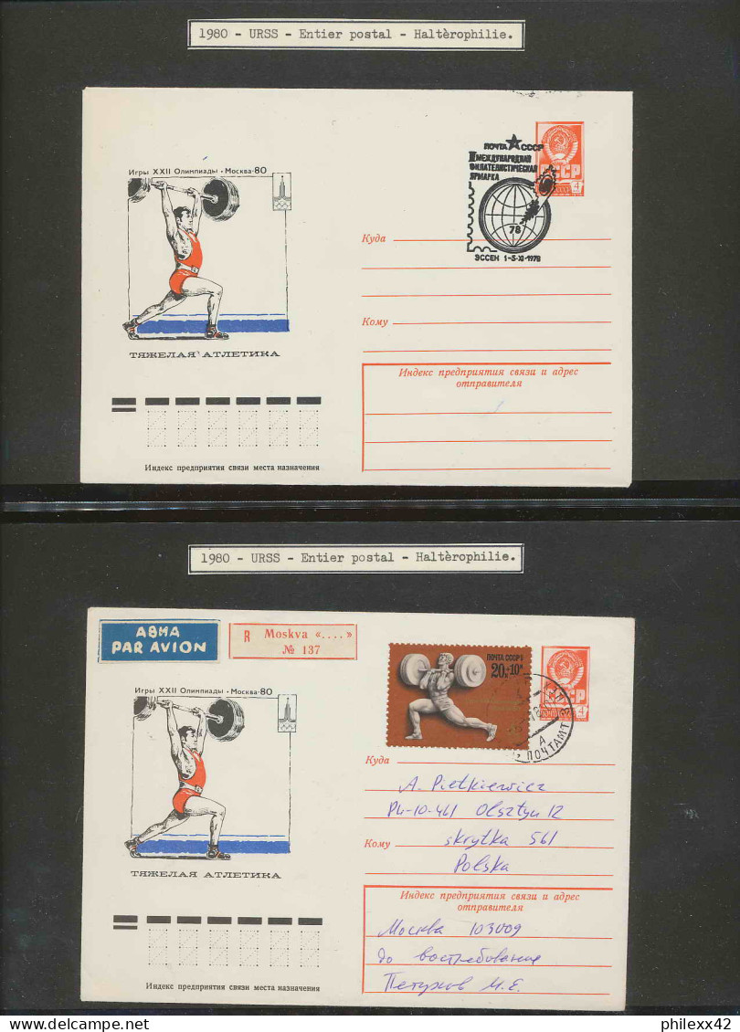 collection jeux olympiques (olympic games) part 05 - 1980 moscou/ lake placid  proof imperf**