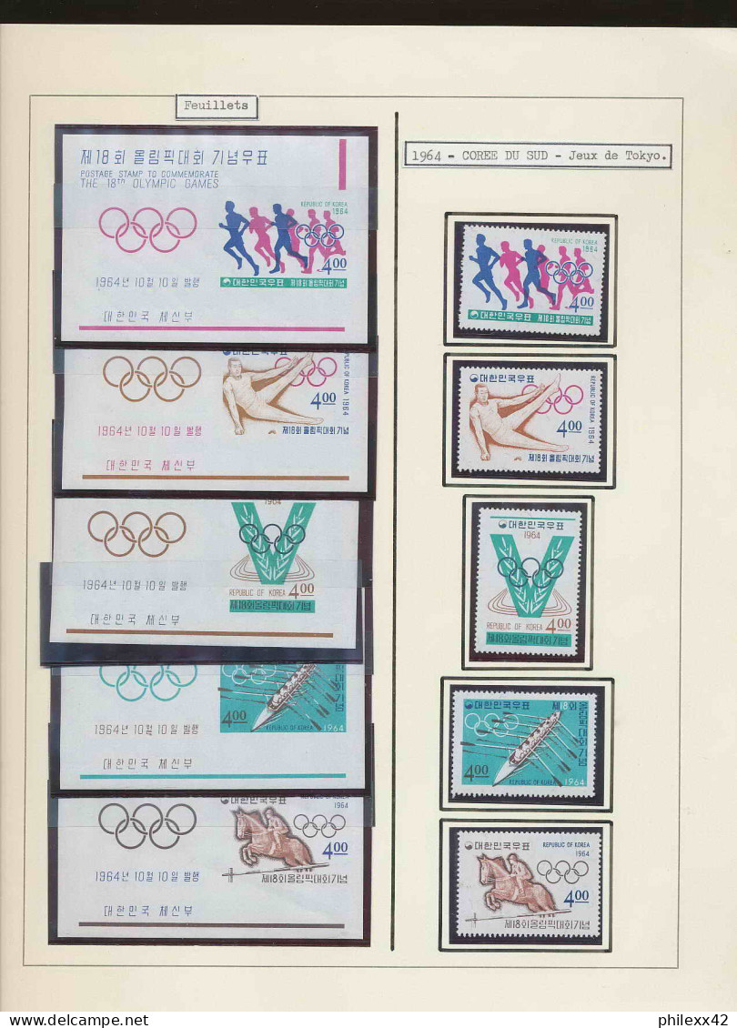 Collection Jeux Olympiques (olympic Games) Part 08 - 1964 Japon Tokyo, Japan  Proof Jeux Olympiques (olympic Games)** - Sammlungen (im Alben)