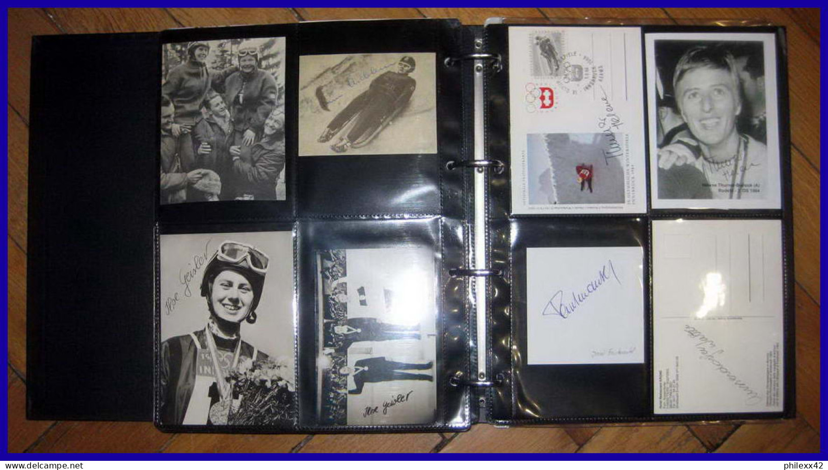 Collection Jeux Olympiques Innsbruck 1964 1 Classeur Lettre (cover Briefe) Signé (signed Autograph) Autriche (Austria) - Authographs