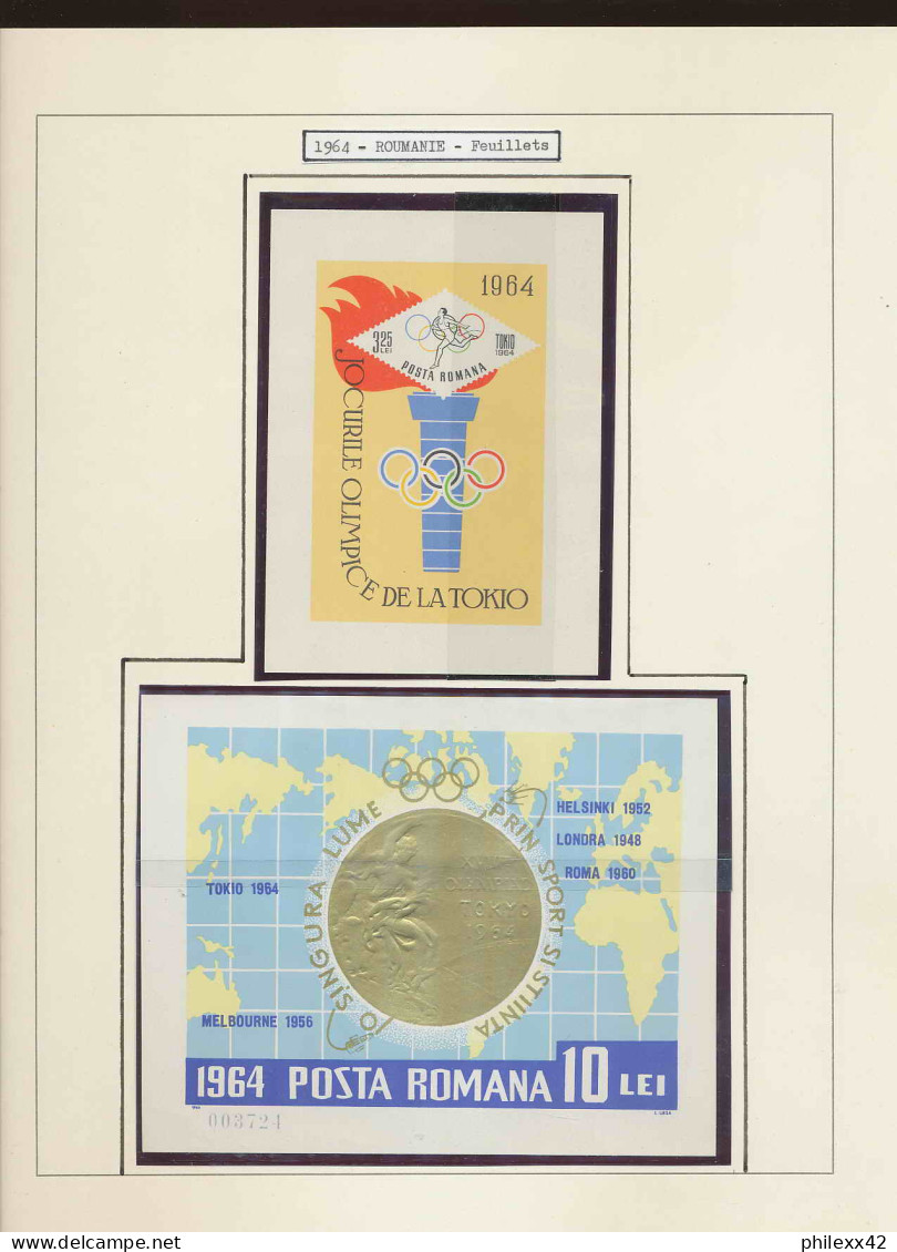 collection jeux olympiques (olympic games) part 14 - 1964 tokyo   proof  NON DENTELE ** (imperforate) **