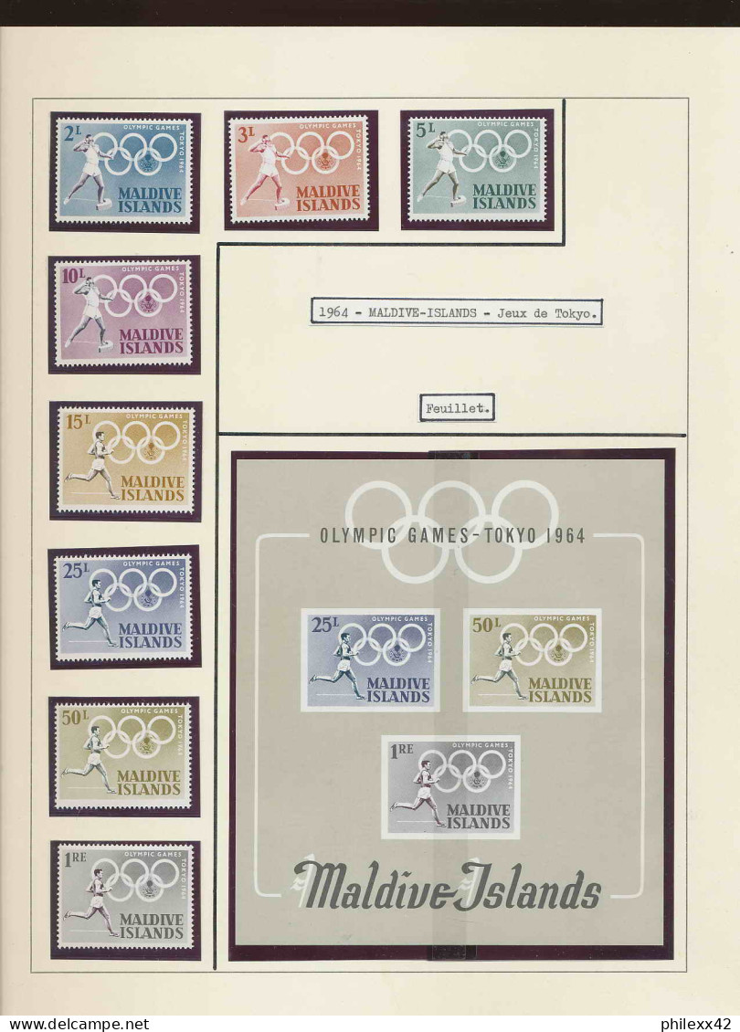 collection jeux olympiques (olympic games) part 14 - 1964 tokyo   proof  NON DENTELE ** (imperforate) **