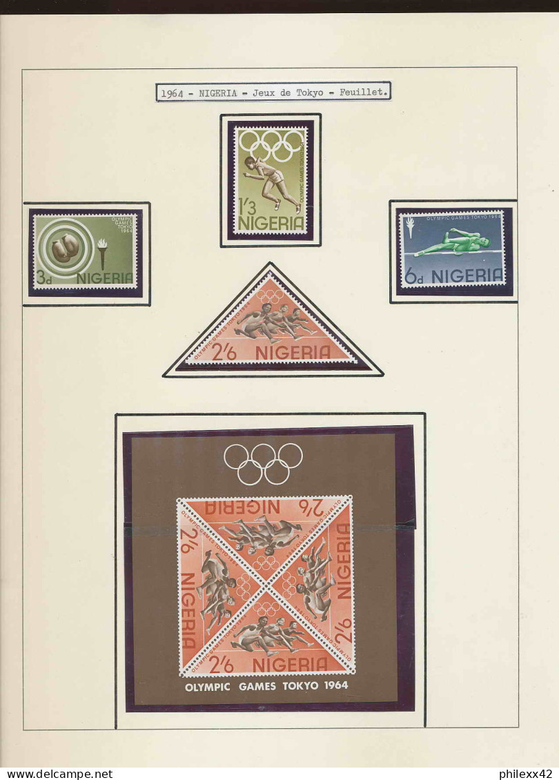 collection jeux olympiques (olympic games) part 14 - 1964 tokyo   proof  NON DENTELE ** (imperforate) **