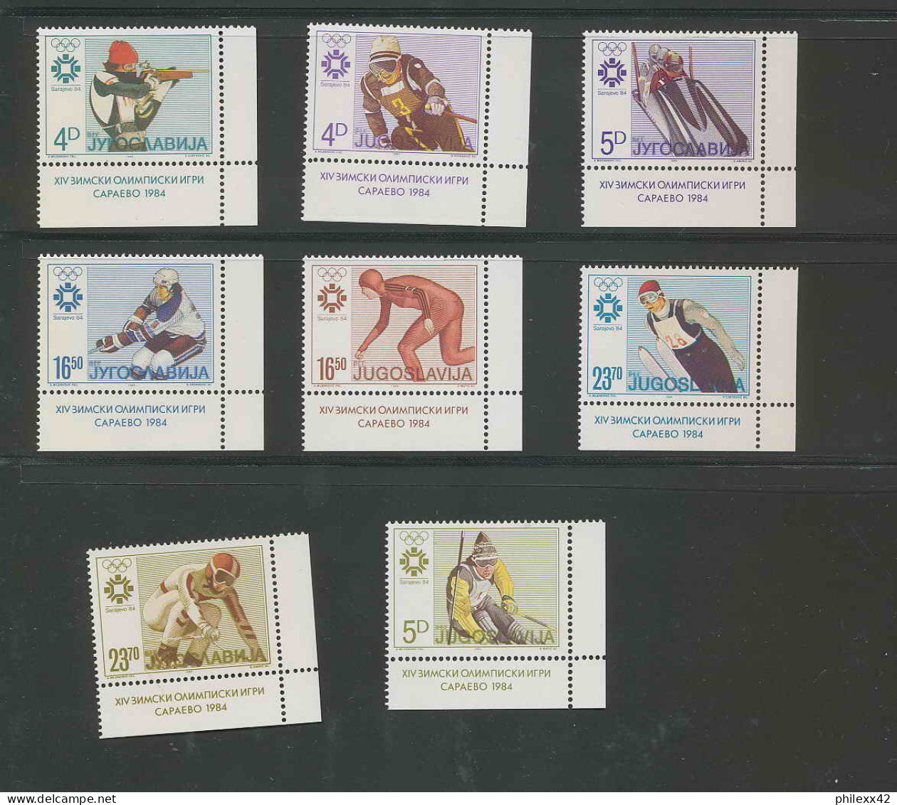 Collection Jeux Olympiques (olympic Games) Part 16 - 1984  Los Angeles  Letters  Neuf ** - Sammlungen (im Alben)